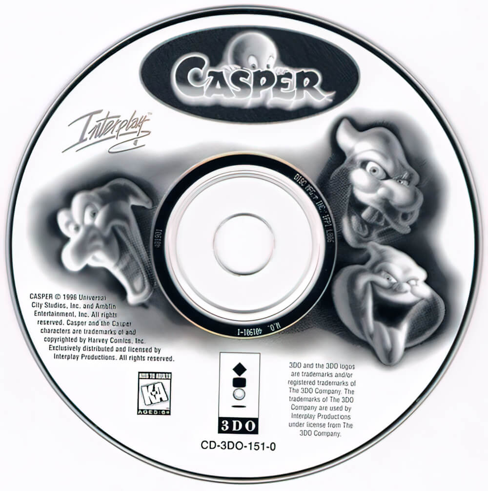 3 dost. Каспер диск. Каспер ps1. Casper ps1 карта. Casper 3do карта.